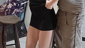 IT guy gets surprised by the naughty wife outdoors for a creampie