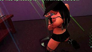 Jozie dark halloween tease in sims 4