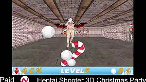 Hentai Shooter 3D Christmas Party! Unbelievable Anime Action