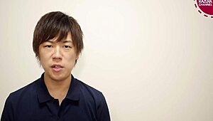 Japanese gay boy kazuya explores desires