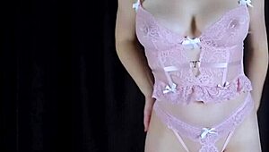 Thick Redhead Lizzie Buns Fucked by Big Dildo with Fake Cum Creampie