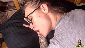 Creampie After Classes for Black College Girl with Small Tits in Close-Up