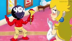 Peach And Daisy In Intense Lesbian Action Sub Español