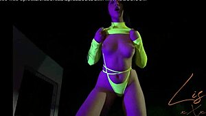 Look at this latina dancing in panties, showing her natural tits and ass on webcam.