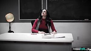 man, ricky spanish drilled student sophia burns, taking her virginity with intense assfucking