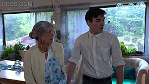 horny grandma squirts hard after wild public sex with a helpful stranger!