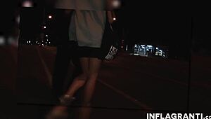 Public German Milf In Berlin By Night Gets Nude Pussy Fingered And Blowjob Licked Outdoors!