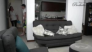 manicurist ends up fucking his client with big cock in cowgirl riding