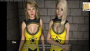 so, wvm 19 has cheerleaders welcoming john with their big assets on display.