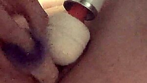 Intriguing blindfolded wife in submissive amateur scene