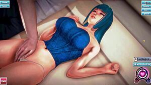 Honey Select - Sarutobi Yuuki 3D Blue Haired Beauty