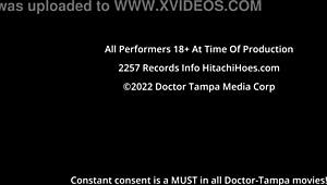 Freshman donna leigh orgasms from nurses' magic wand