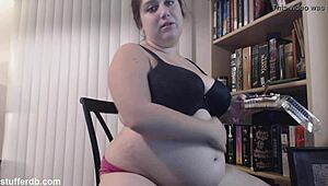 Tiramisu Snack Time with Chubby Cute Teen