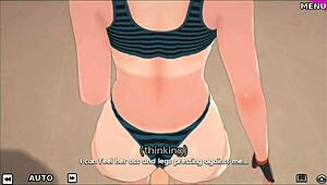 Amy says, 'This harem class is special for my first date.'