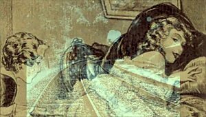 Hey, vintage illustration with erotic cartoon vibes! 😊