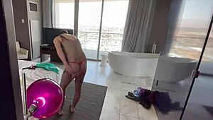 sage roux's tight ass gets railed hard in fishnets