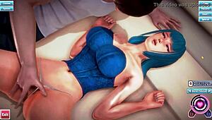 Honey Select - Sarutobi Yuuki 3D Blue Haired Beauty