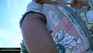 wow, this brunette girl gets slammed outdoor with wild fingering! gotta see it! 😜