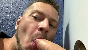 Gay gloryhole blowjobs compilation