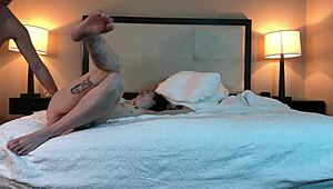 Fucking That Hot Tatted Petite 18+ Beauty In Missionary Position