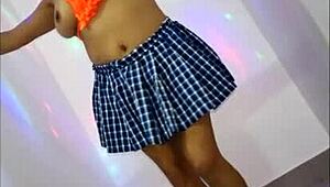 Latina student dances sexy to seduce english teacher for pussy approval!