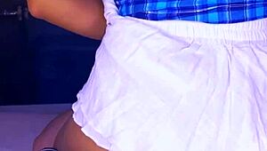 strong-willed college girl enjoys passionate night with lover in jacuzzi