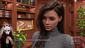 Steps Of Debauchery 10: Brunette In College Skirt With No Panties Under The Desk In Public Brothel