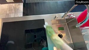 sage roux's tight ass gets railed hard in fishnets