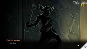 In Hentai Game Escape Dungeon Goblin King Catches Big Tits Bitch Gives Pussy Massage!