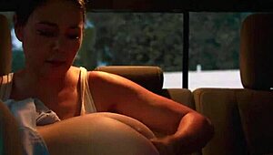 Switch awakening with big tits and shaved pussy!