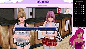 hey, vtuber lewdneko is playing harem hotel with bdsm creampie and anal bunny fun