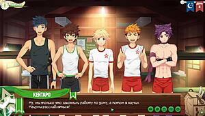 Game Friends Camp Episode 9 - Made A Juicy Blowjob To Natsumi Russian Voice Acting