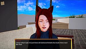 My New Family With Redhead And Brunette Showing Small Tits