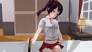 Sister Teases Anus During Edging Handjob