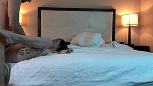 Fucking That Hot Tatted Petite 18+ Beauty In Missionary Position