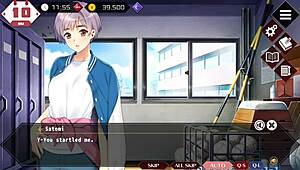 doukyuusei satomi's events and ending with short hair asian student