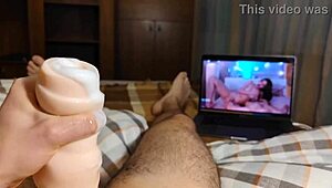 ASMR with lots of cum lube and new toy cumming many times. Watch the solo masturbation session.