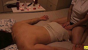 man, this horny masseuse just can't stop sucking me off for wild oral