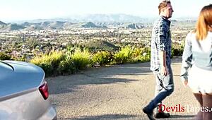 Busty Natasha Nice feels divine pleasure as God's favorite Uber driver.