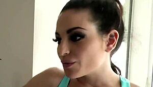 TATTOOED LESBIAN WITH SMALL 18+ TITS GETS RIMMED