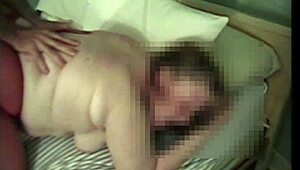 Young curvy bbw wife bends over in red pantyhose.