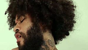 Threesome Interracial Gay Anal Sex Between Tattooed Men