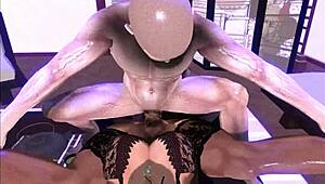 ucraina wife teases cuckold husband with big boobs in lingerie