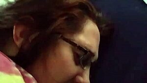 Husband fingering tight pussy and ass of nerdy brunette wife 😍