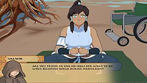 in the four elements trainer book 4, the love part 19 involves pussy licking