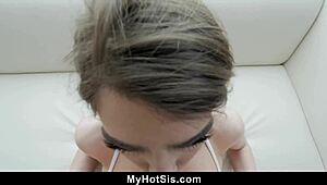 my stepsister looked cute in panties while i touched her ass