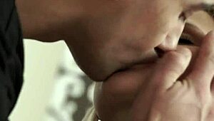 Classy Beauty Participates In Group Session With Amateurs On All Fours