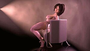 Aunt Cass Rocks Double Dildo in Big Hero 6 Porn Parody