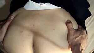 teen gets excited with hard cock in missionary