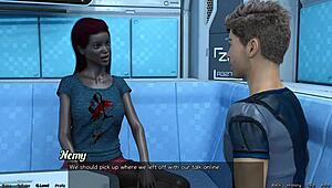 stranded in space 134, busty ebony bride is totally pissed at me.